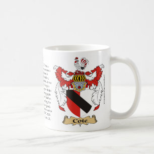 Cote, the Origin, the Meaning and the Crest Mug