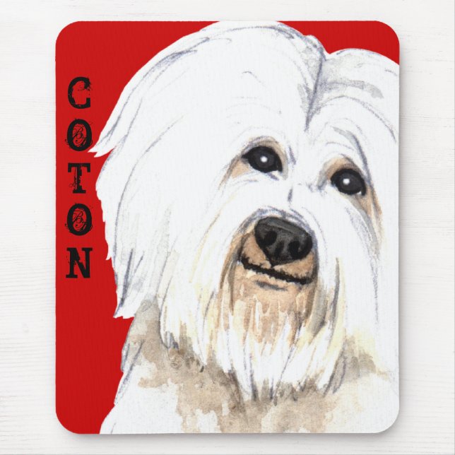 Coton Colour Block Mouse Mat (Front)