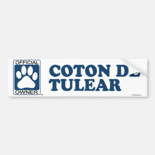 Coton De Tulear Blue Bumper Sticker