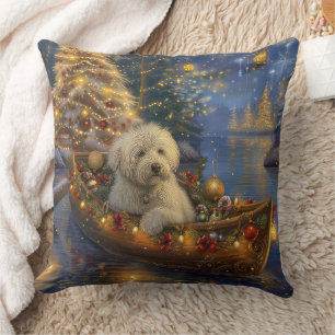 Coton De Tulear Christmas Festive Voyage Cushion