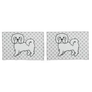 Coton De Tulear Cute Cartoon Dog Illustration Pillowcase