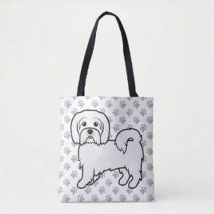 Coton De Tulear Cute Cartoon Dog Illustration Tote Bag
