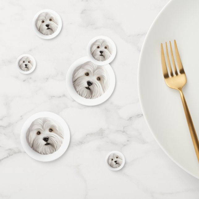 Coton De Tulear Dog 3D Inspired  Confetti (Group)