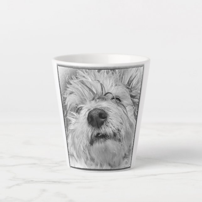 Coton de Tulear dog Latte Mug (Front)