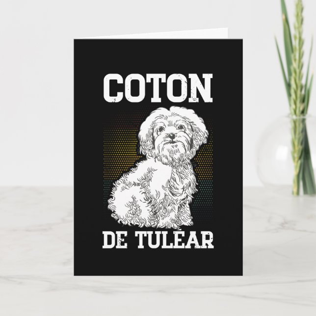 Coton de Tuléar | Dog Owner Coton de Tulears Card (Front)