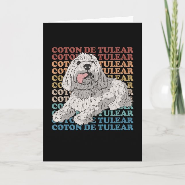 Coton de Tulear | Dog Owner Coton de Tulears Card (Front)