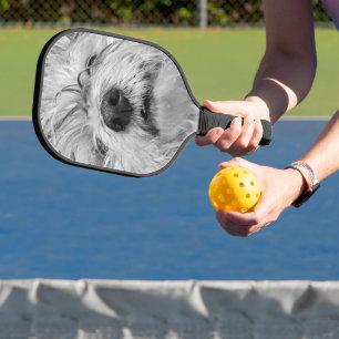 Coton de Tulear dog Pickleball Paddle