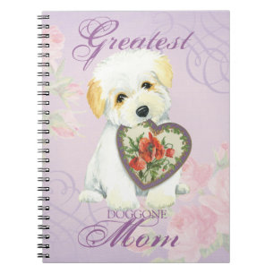 Coton de Tulear Heart Mum Notebook