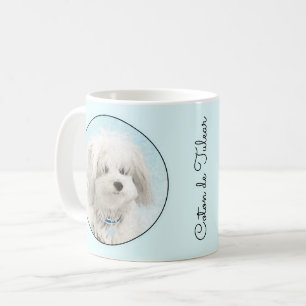 Coton de Tulear Painting - Cute Original Dog Art Coffee Mug