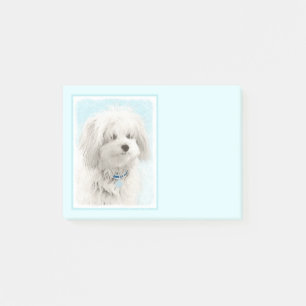 Coton de Tulear Painting - Cute Original Dog Art Post-it Notes