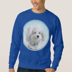 Coton de Tulear Painting - Cute Original Dog Art Sweatshirt