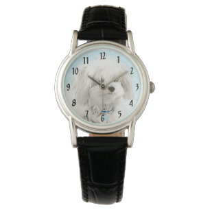 Coton de Tulear Painting - Cute Original Dog Art Watch