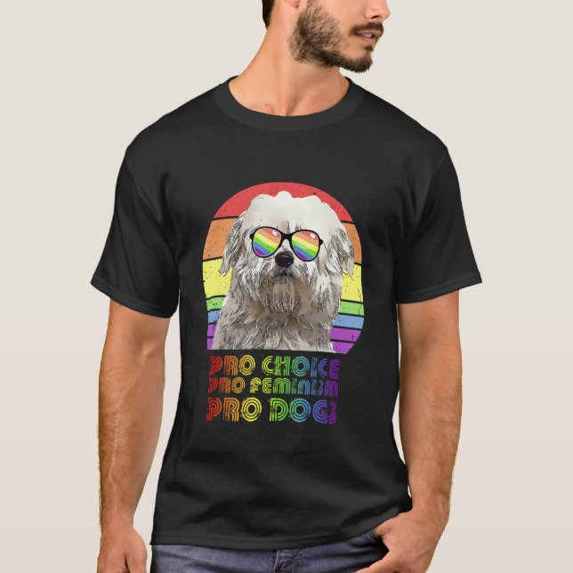 Coton De Tulear Pro Choice Pro Feminism Pro Dogs L T-Shirt (Front)