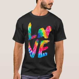 Coton De Tulear Tie Dye Love Dog Mom Dad T-Shirt