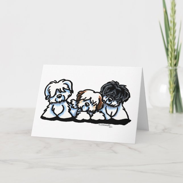 Coton De Tulear Trio Card (Front)