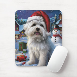 Coton De Tulear Winter Wonderland Christmas Joy Mouse Mat