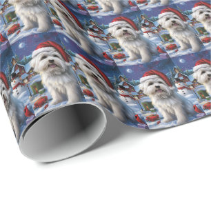 Coton De Tulear Winter Wonderland Christmas Joy Wrapping Paper