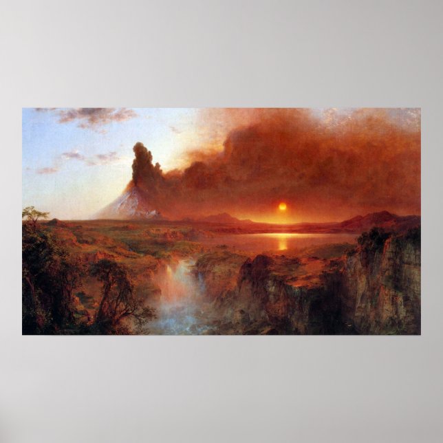 Cotopaxi, Ecuador by Frederic Edwin Church Poster (Front)