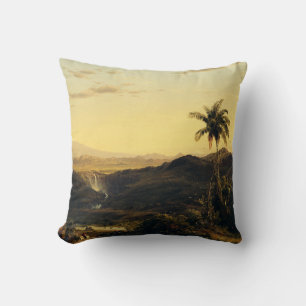 Cotopaxi from Andes Mountains by Frederic Edwin Ch Cushion