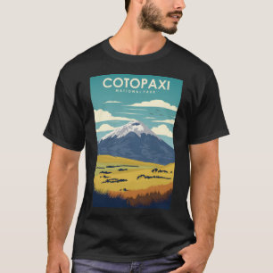 Cotopaxi National Park Travel Poster - Ecuador's M T-Shirt