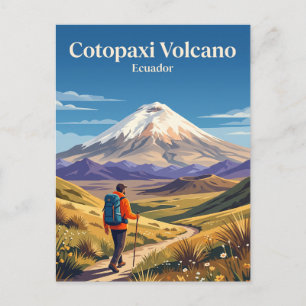 Cotopaxi Volcano Ecuador Postcard