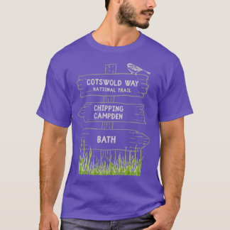 Cotswold Way National Trail bria UK Distance Walk T-Shirt