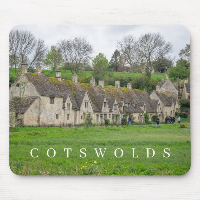 Cotswolds Bibury Arlington Row view mousepad (Front)