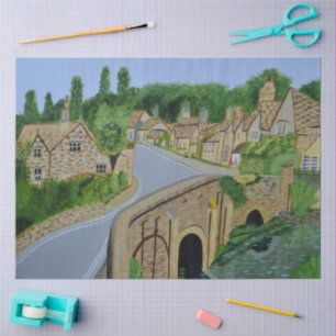 Cotswolds English Village Tissue Paper