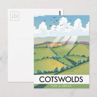 Cotswolds For a Break. Postcard
