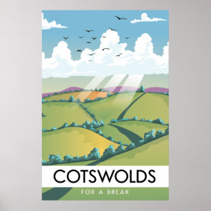 Cotswolds For a Break. Poster