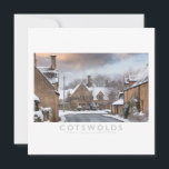 Cotswolds Holiday Card<br><div class="desc">The Cotswold village of Weston Subedge in snow,  Chipping Campden,  Gloucestershire,  England. Image by Cotswold based photographer,  Andrew Roland.  www.britainoutdoors.net</div>