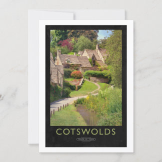 Cotswolds Railway Poster Invitation