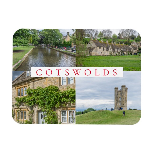 Cotswolds souvenir fridge magnet (Horizontal)