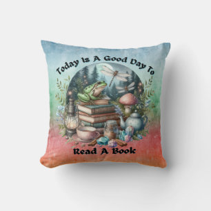 Cottagcore Woodlands, Books Cushion