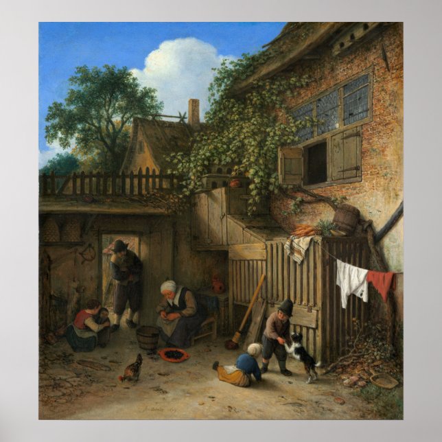 Cottage - Adriaen van Ostade Fine Art Poster (Front)