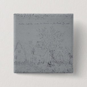 Cottage at Holton 15 Cm Square Badge