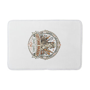 Cottage Bakery Jam Label Cat Cottage Bakery Jam La Bath Mat
