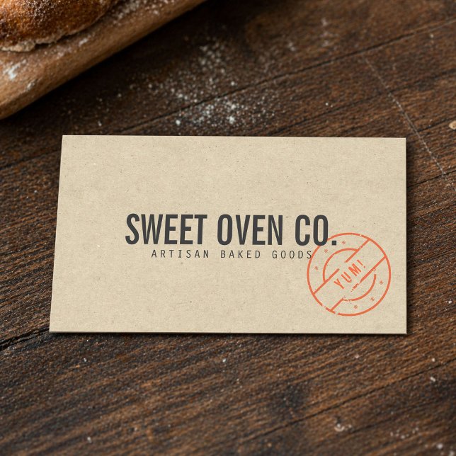 Cottage Bakery Kraft Business Card (Creator Uploaded)