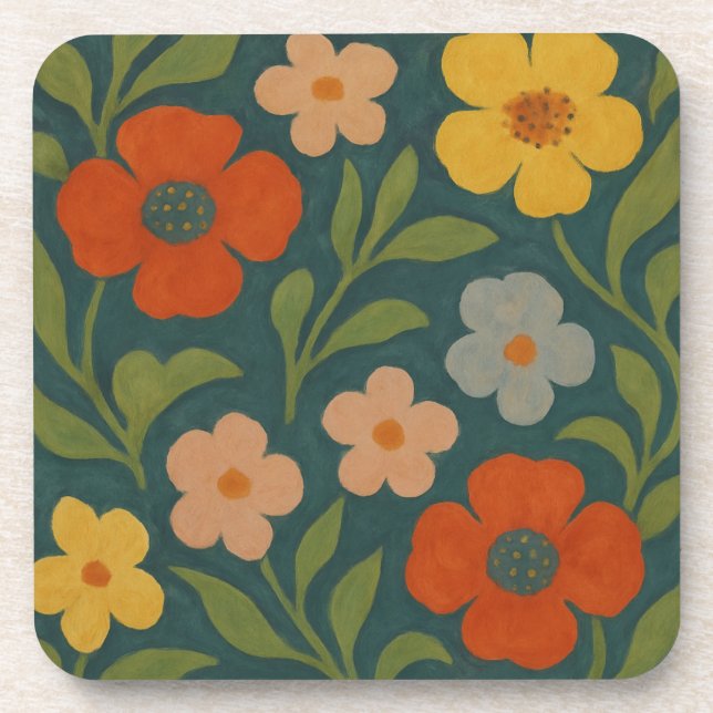 Cottage Blooms Coaster (Front)