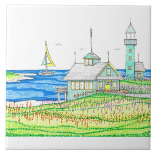Cottage by the Sea Walltile Tile