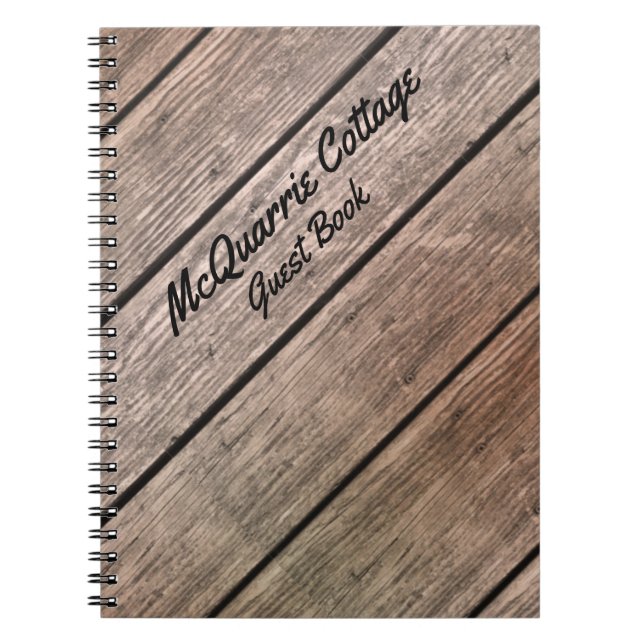 Cottage Cabin or Boat Guest Book (Front)