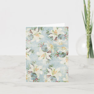 Cottage Chic Day Lily Blank Note Card
