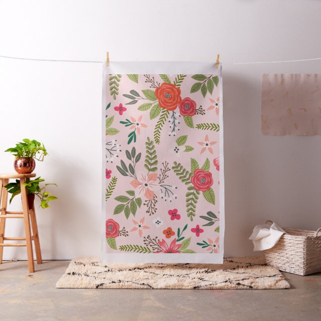 Cottage Chic Floral Pattern Fabric (In Situ)
