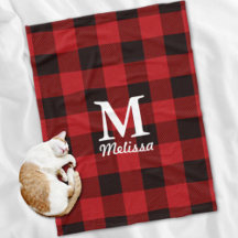 cottage Christmas Red buffalo lumberjack plaid