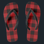 cottage Christmas Red buffalo lumberjack plaid Flip Flops<br><div class="desc">cottage Christmas Red buffalo lumberjack plaid gifts,  buffalo plaid christmas accessories.  lumberjack party favours,   lumberjack baby shower gifts.  lumberjack wedding gifts,   lumberjack christmas gifts.</div>