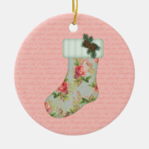 Cottage Christmas Stocking Ornament