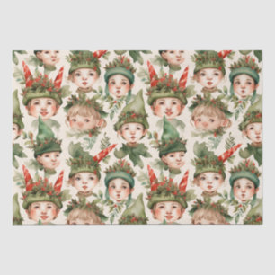 Cottage Core Christmas Elves Wrapping Paper