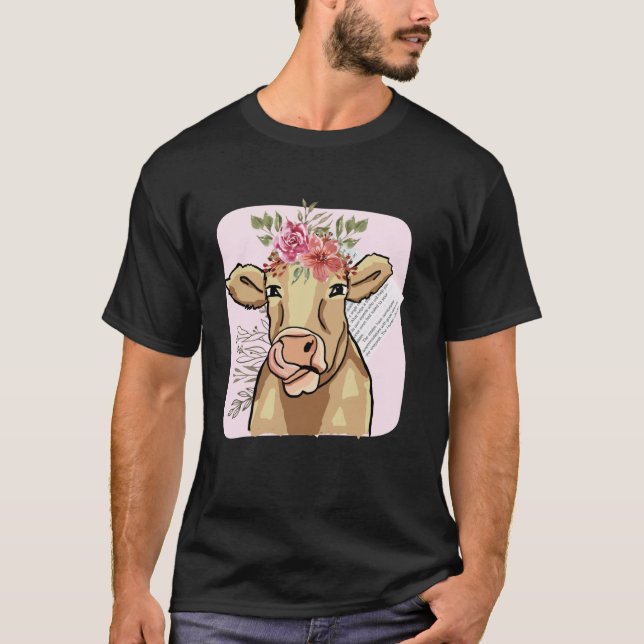 Cottage Core Cow T-Shirt (Front)