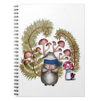 Cottage Core European Badger Notebook