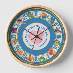 Cottage Core Farmhouse Tea Shop Kitchen Cafe Clock